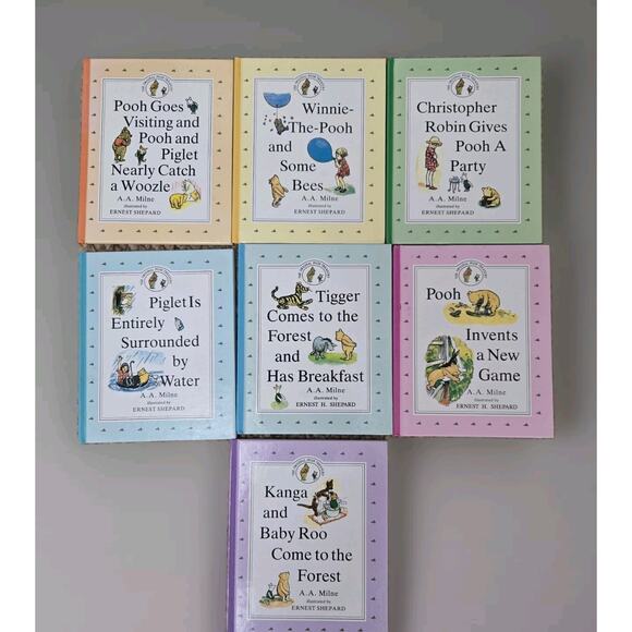 The Original Pooh Treasury, A.A. Milne - Lot of‎ 6 Mini Books, HC 1992 - Picture 1 of 10